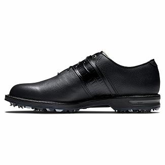 Men's Footjoy Premiere Series Packard Spikes Golf Shoes Black NZ-284138